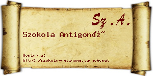 Szokola Antigoné névjegykártya